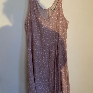 Light pink with white polka dots dress